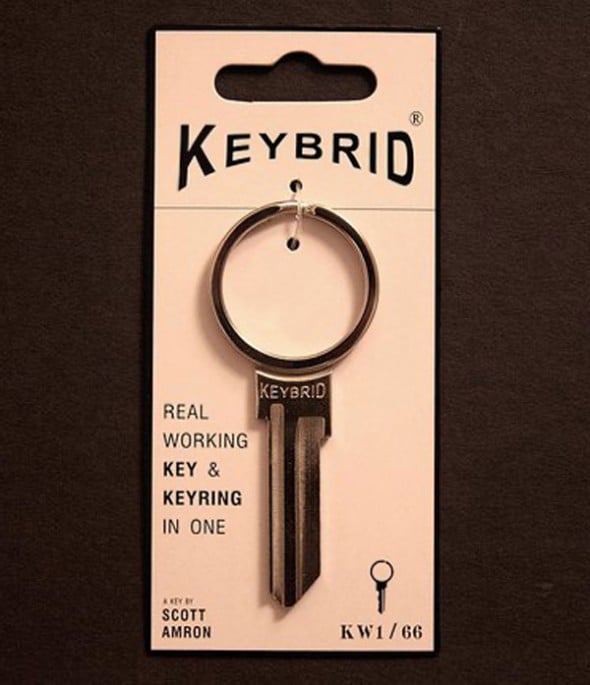 Keybrid Key and Keyring in One Cool Housewarming Gift Idea Keybrid Key and Keyring in One Cool Housewarming Gift Idea