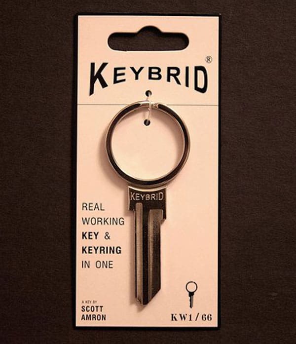Keybrid Key and Keyring in One Cool Housewarming Gift Idea