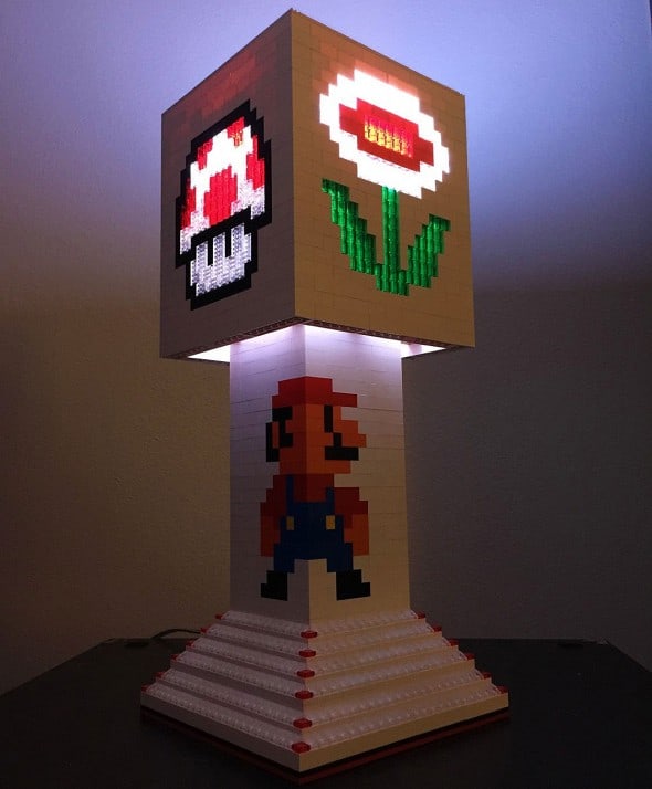 Pugs n Legos Mario Brothers Lego Lamp Geek Dsesign Pugs n Legos Mario Brothers Lego Lamp Geek Dsesign
