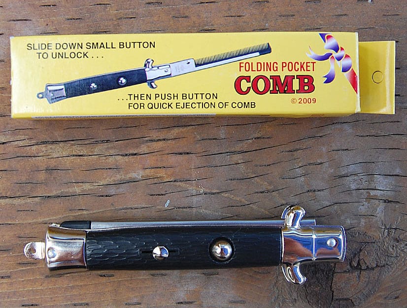 Switchblade Comb Dad Gift Idea