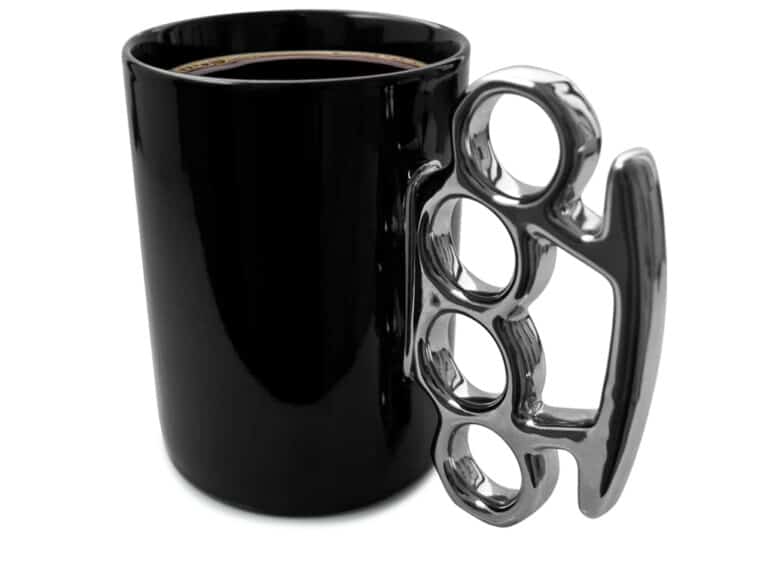 Thabto Knuckle Duster Mug Black Version Baller Gift Idea