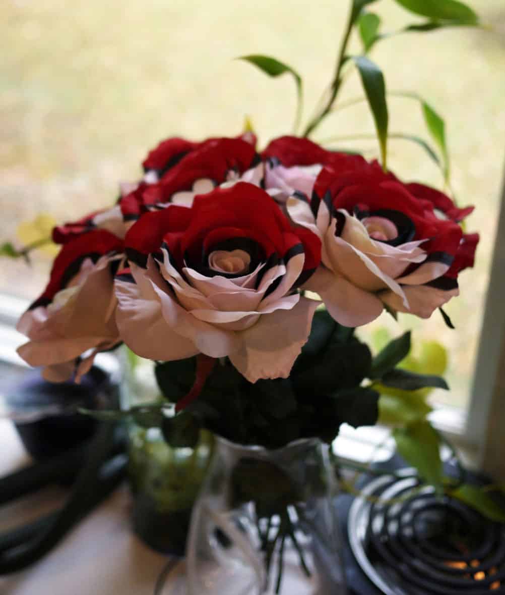 8bithealey PokeRose Painted Silk Flowers