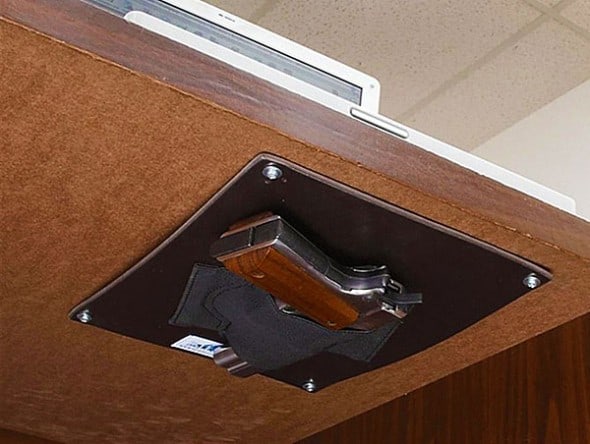 Blue Stone Safety Under the Desk Holster Self Defense Product to Buy Blue Stone Safety Under the Desk Holster Self Defense Product to Buy