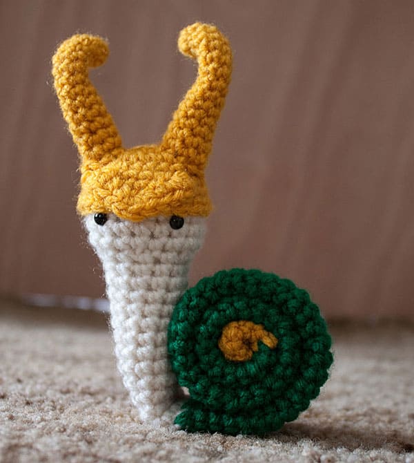 Fallen Designs  Loki Laufsnail Snailvengers Amigurumi Pattern Crochet
