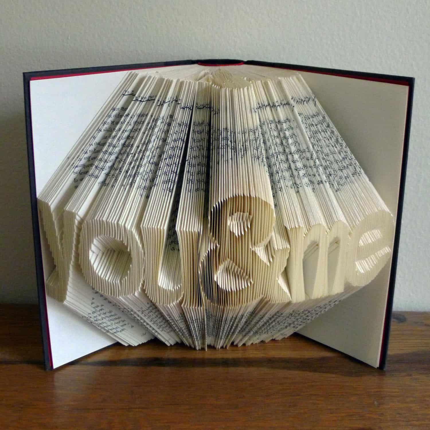 Folded Book Art Sculpture By Luciana Frigerio