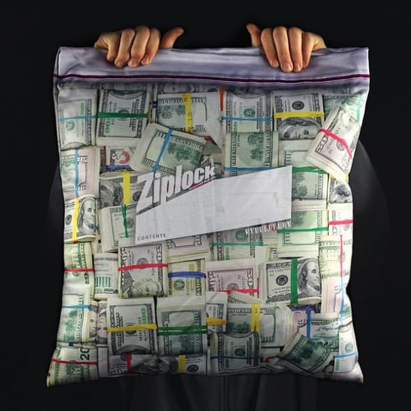 Steelplant Cash in Ziplock Pillowcase Baller Gift Steelplant Cash in Ziplock Pillowcase Baller Gift