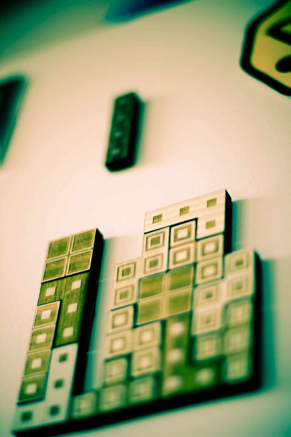 The Back Pack Shoppe Tetris Magnets Wooden Version
