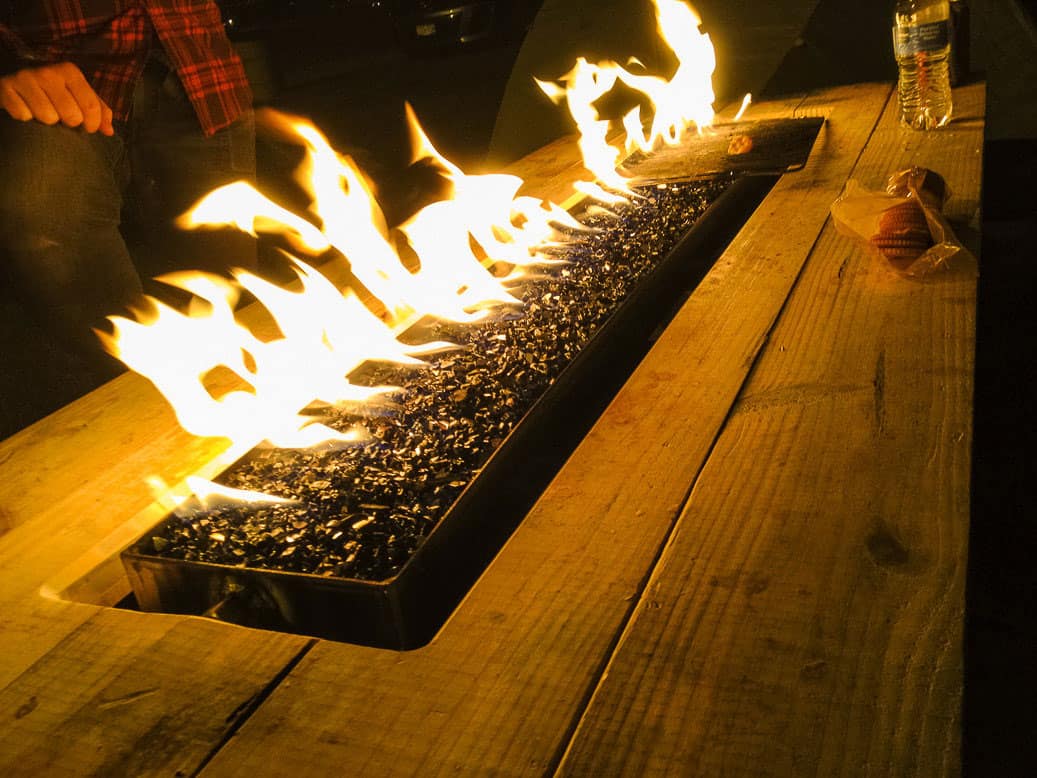 Arson for Hire Fire Pit Picnic Table Cool Backyard Furniture