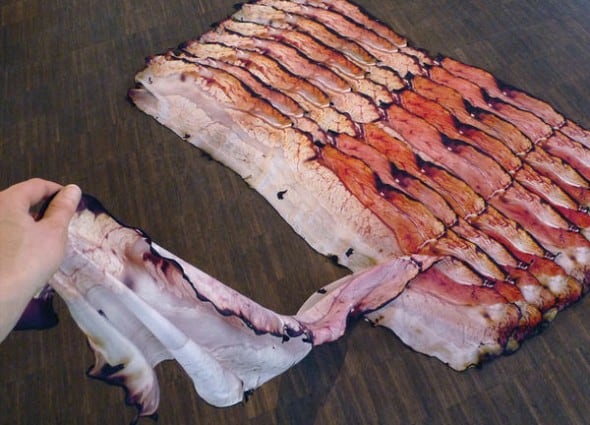 Bacon Scarf by Natalie Luder Weird Fashion Accessory Bacon Scarf by Natalie Luder Weird Fashion Accessory
