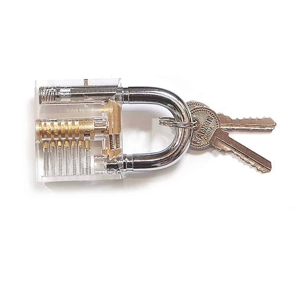 Crystal Visible Cutaway Padlock See Through Lock