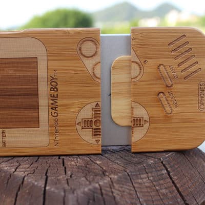 Game boy Bamboo Wood Case Cover for iPhone Nintendo