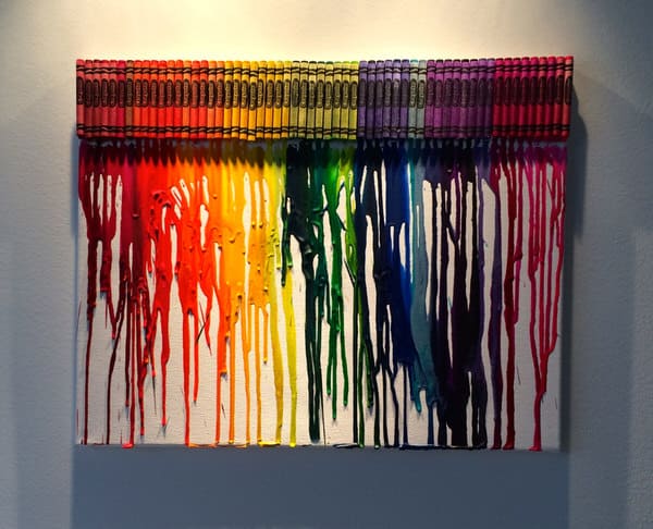 I Want Thattt Melted Crayon Art Colorful Artwork
