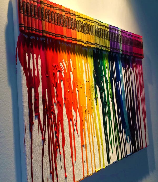 I Want Thattt Melted Crayon Art Cool Painting