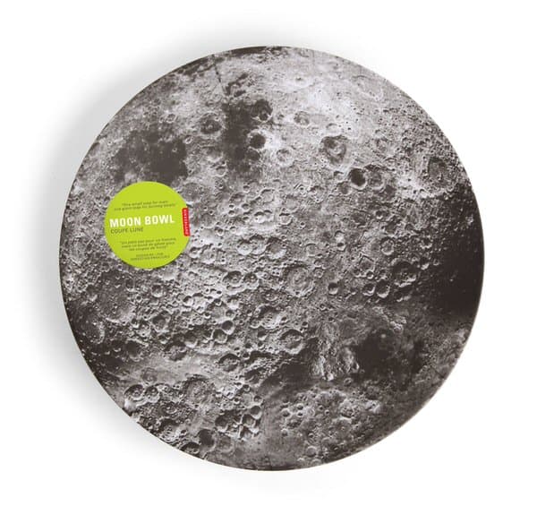 Kikkerland Moon Melamine Serving Bowl Fancy Plate