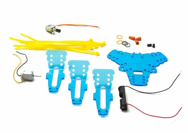Maker Shed Spinbot Kit Parts