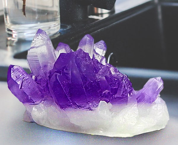 Rock Hound Soap Amethyst Quartz Crystal Soap Cool Gift for Her