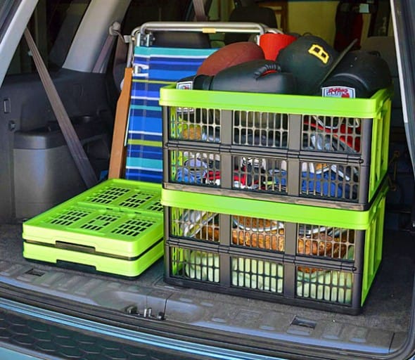 Clever Made Clever Crates Collapsible Grated Storage Container Flexible Box Clever Made Clever Crates Collapsible Grated Storage Container Flexible Box