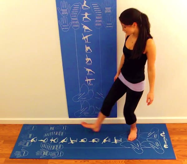 Copycat Yoga Instructional and Educational Yoga Mat Guide