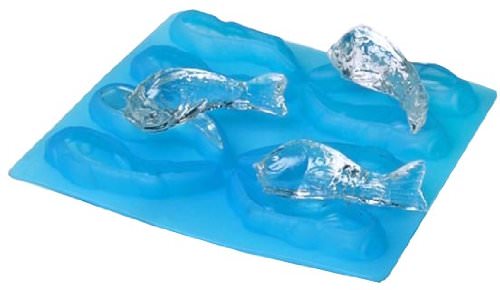 Gamago Cold Fish Flexible Ice Cube Mold Creative Kitchen Product