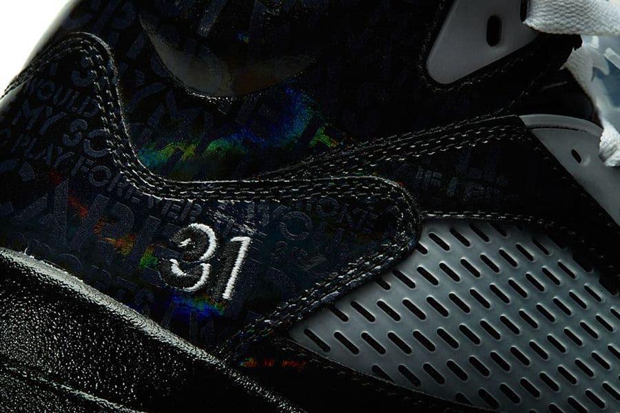 Nike Isaacs Air Jordan 5 Retro Holographic Detail