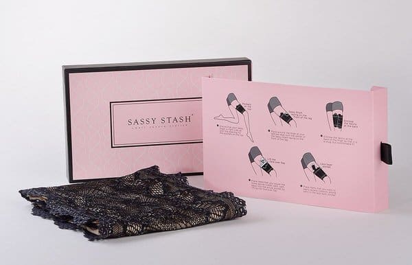 Sassy Stash Garter Pocket Accessory Box