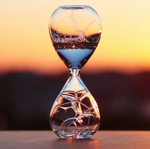 Studio Note Awaglass Handblown Timer Bubble Hourglass NoveltyStreet
