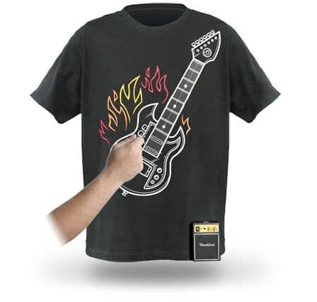 Thinkgeek Electronic Rock Guitar Shirt Novelty Gift Idea