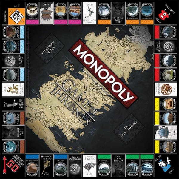 USAopoly Monopoly Game of Thrones Collectors Edition Board
