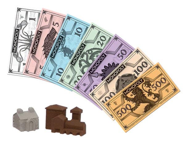 USAopoly Monopoly Game of Thrones Collectors Edition Money
