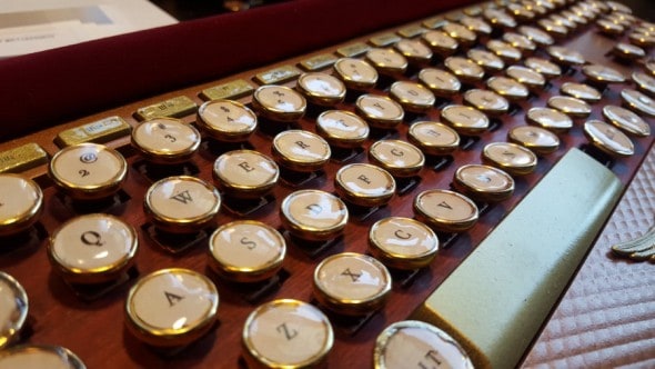 Cave 76 Designs SteamBoard Wireless Keyboard Steampunk Theme Cave 76 Designs SteamBoard Wireless Keyboard Steampunk Theme