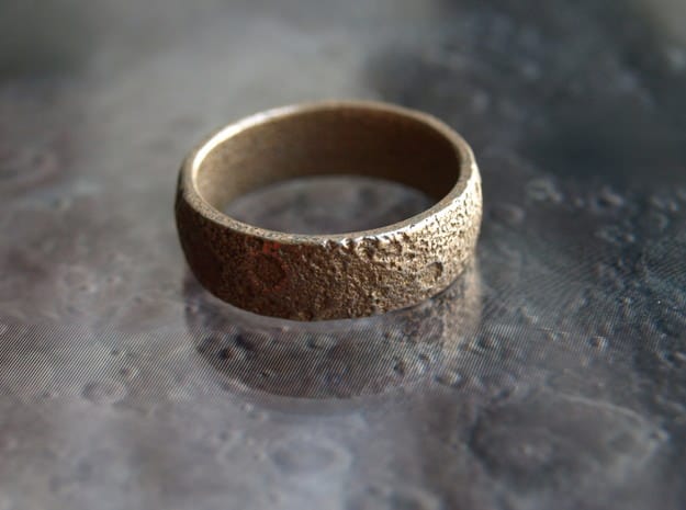 Cunicode 3D Printed Moon Ring Unique Gift Idea
