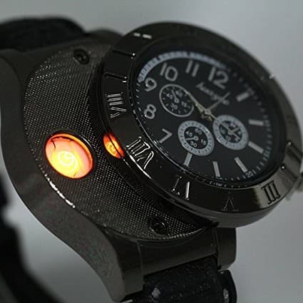 Digital USB Lighter Watch Gift for Smokers