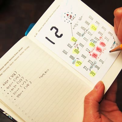 Dubu Dumo Monthly Planner Sticky Note Small Calendar