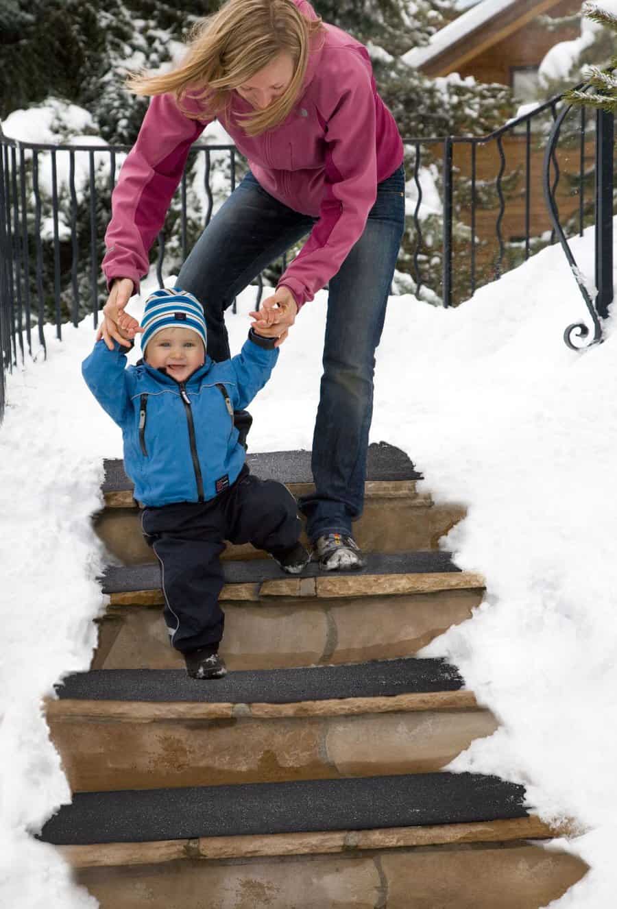 HeatTrak Residential Snow-Melting Stair Mat Maintenance Free