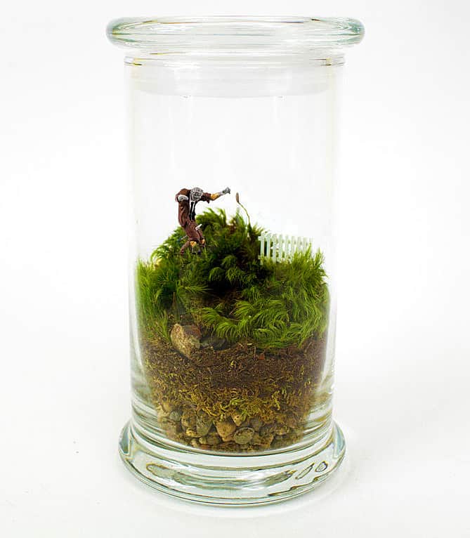 Moss Love Beware Tiny Zombie Terrarium Boyfriend Gift Idea