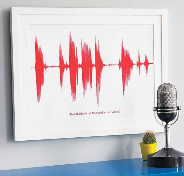 Newton and the Apple Your Voice Sound Wave Print Nostalgic Gift Idea Newton and the Apple Your Voice Sound Wave Print Nostalgic Gift Idea