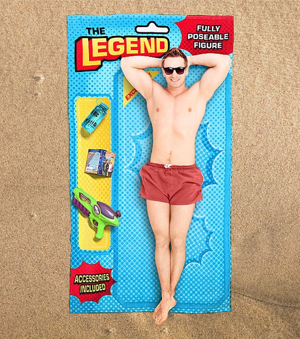 Thinkgeek Action Hero Beach Blanket Fun Product to Buy