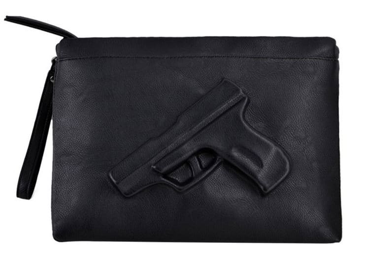 3D Gun Handbag Novelty Bag