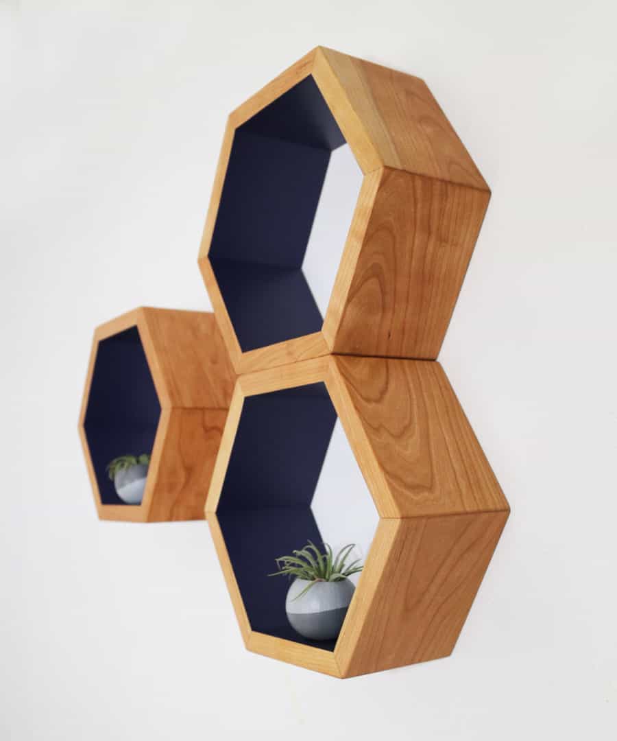 Haase Handcraft Honeycomb Shelving Minimalist Home Style