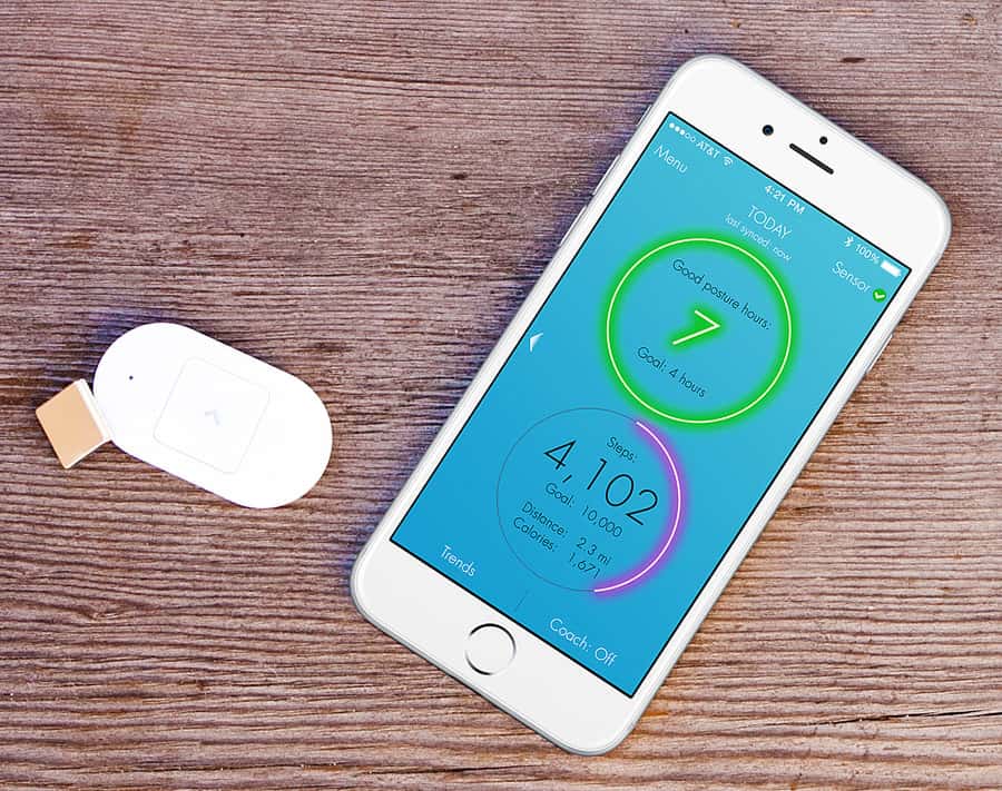 Lumo Lift Posture Coach and Activity Tracker Sync with iPhone