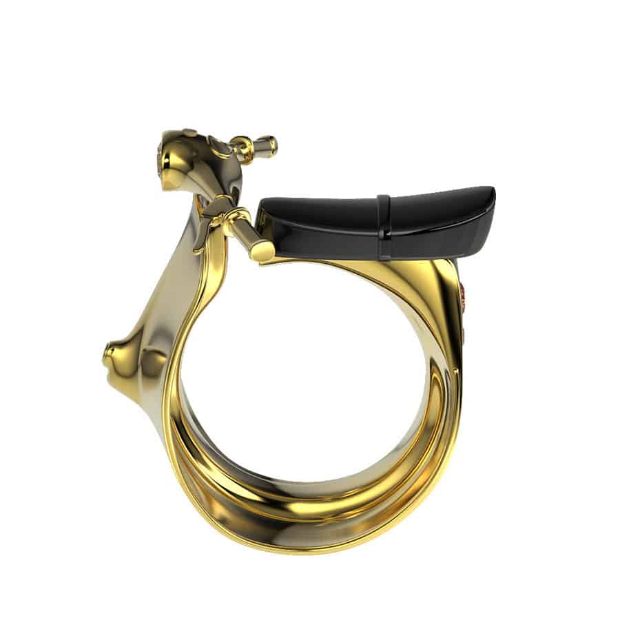 Paul Michael Design Vespa Scooter Ring Cute Fashion Accessory