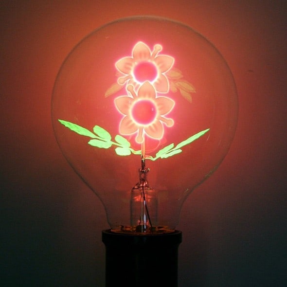 Flower Filament Light Bulb Unique Gift to Buy Her Flower Filament Light Bulb Unique Gift to Buy Her