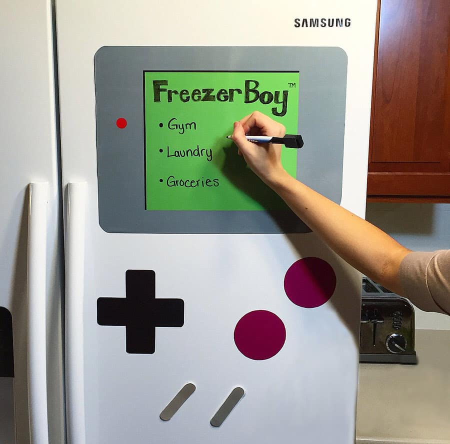 FreezerBoy Dry-Erase Whiteboard Magnets Dorm Room Design