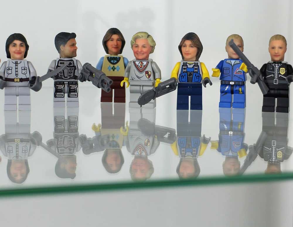 Funky 3D Faces  3D Printed Head for Lego Minifigures Personal Gift Idea