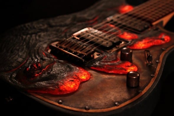 Hutchinson Guitars Molten Diabolic Guitar Cool Gift to Buy for Musicians Hutchinson Guitars Molten Diabolic Guitar Cool Gift to Buy for Musicians