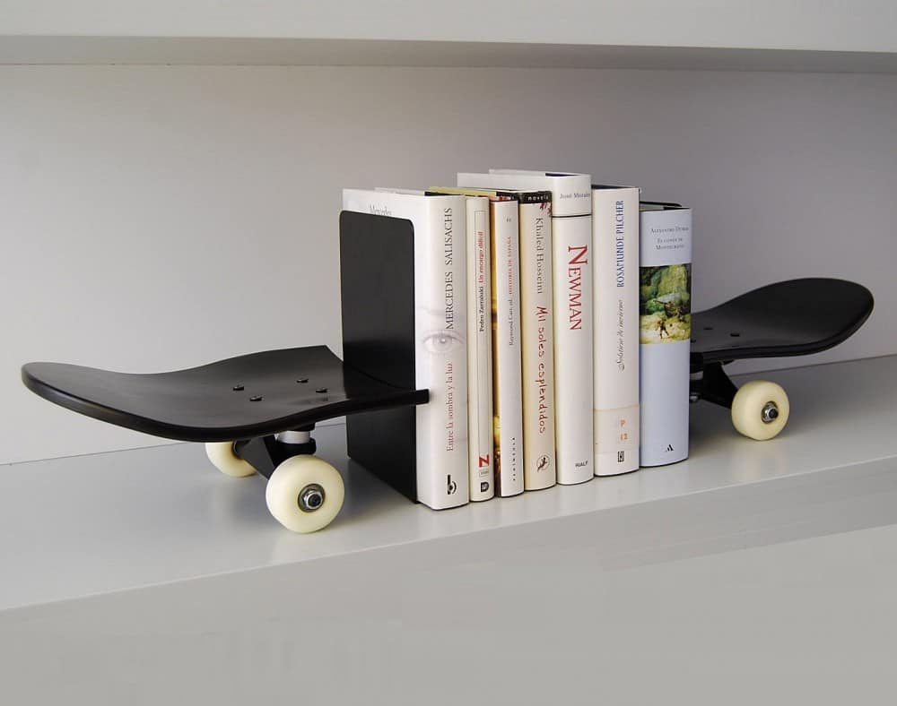 Skate Home Skateboard Bookends Buy Cool Gift for Teenagers