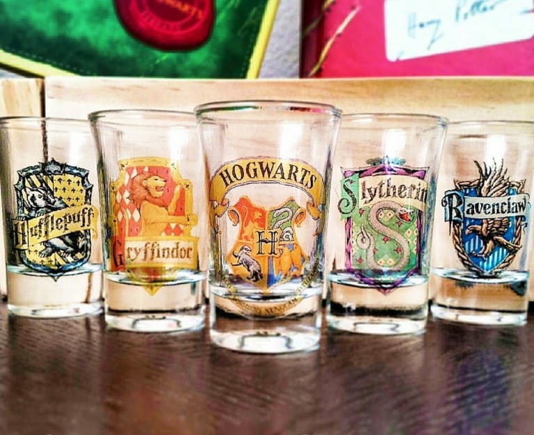 Boos Tiny Bits Hogwart House Shot Glasses Cool Things to Buy for Couples