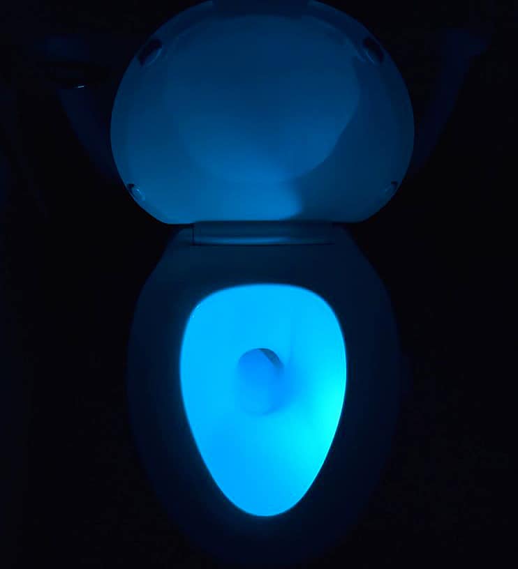 IllumiBowl Motion Activated Toilet Night Light Ingenious Invention