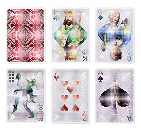 Kikkerland Pixel Playing Cards Buy Cool Stuff Online