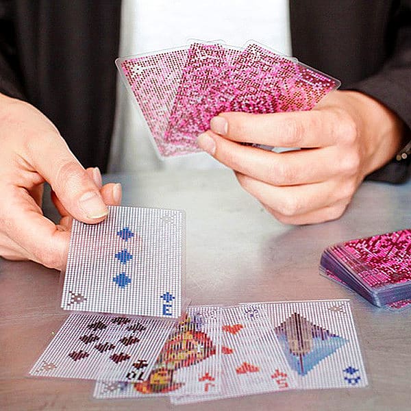 Kikkerland Pixel Playing Cards Cool Poker Nights
